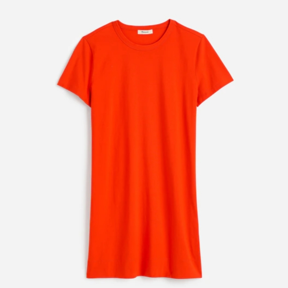 MADEWELL RED Tee Shirt Dress Size LARGE